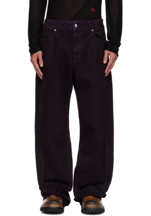 Eckhaus Latta Purple Bend Jeans