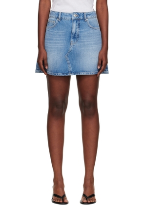 Holzweiler Blue A-Line Denim Miniskirt