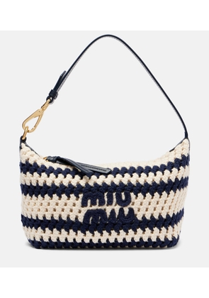 Miu Miu Logo crochet shoulder bag