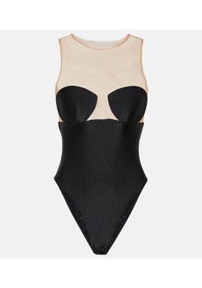 Adriana Degreas Hands tulle bodysuit