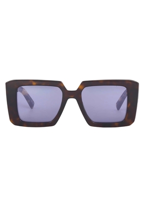 Prada Violet Mirrored Internal Silver Square Ladies Sunglasses PR 23YS 2AU05Q 51