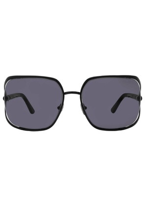 Tom Ford Goldie Smoke Rectangular Ladies Sunglasses FT1092 01A 60
