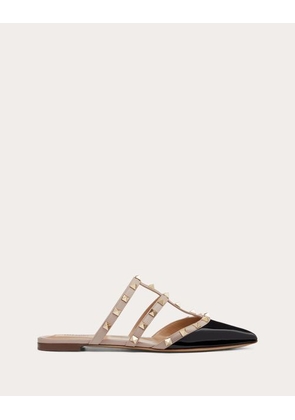 Valentino Garavani Rockstud Patent-Leather Mule Woman POUDRE 39.5