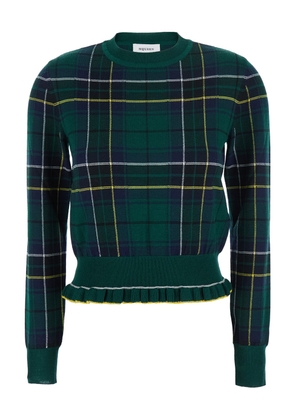 Alexander McQueen Check Crew Neck Jumper