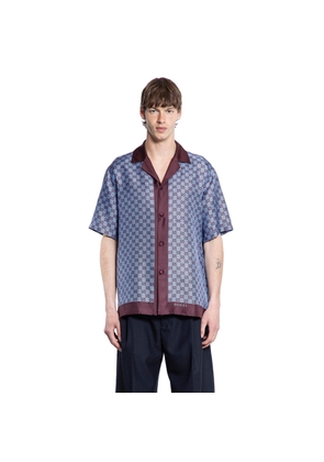 GG Silk Twill Bowling Shirt