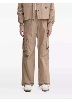 Karl Lagerfeld Jeans cargo-pocket cotton trousers - Neutrals