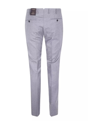 Incotex flat-front cotton trousers - Grey