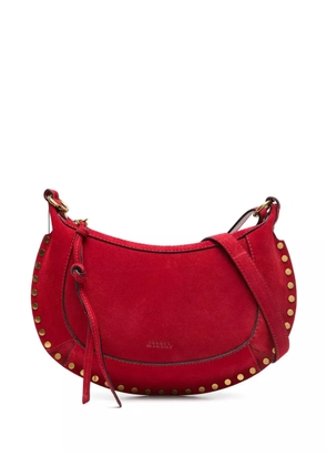 ISABEL MARANT Oskan Moon suede shoulder bag - Red