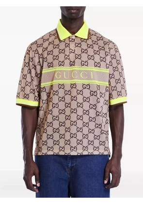 Gucci GG-pattern polo shirt - Neutrals