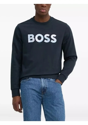 BOSS logo-print sweatshirt - Blue