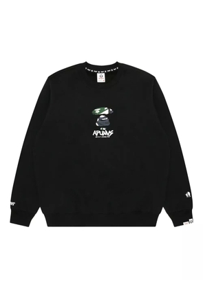 AAPE BY *A BATHING APE® Ape Head-print crew-neck sweatshirt - Black