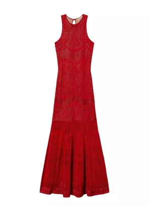 TWINSET openwork knit maxi dress - Red