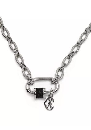 Charriol Forever Lock cable-link necklace - Silver
