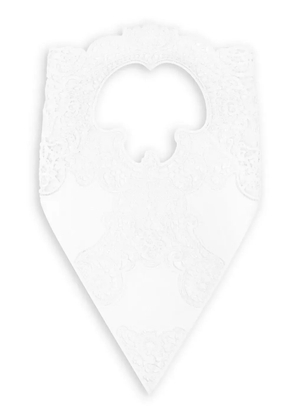 Dolce & Gabbana cut-out lace veil - White