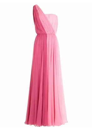 Dolce & Gabbana one-shoulder chiffon maxi dress - Pink