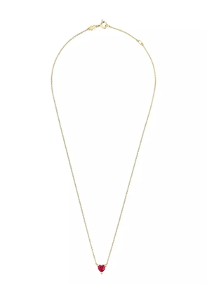 TOUS heart-shaped ruby necklace - Gold