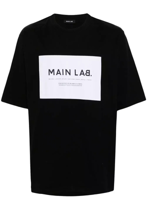 Balmain slogan-patch cotton T-shirt - Black