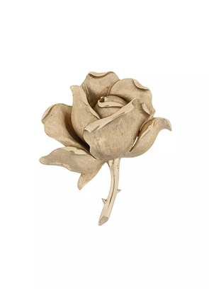 Susan Caplan Vintage Trifari rose brooch - Metallic