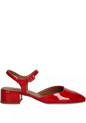 BILLI BI patent leather ankle-strap pumps - Red