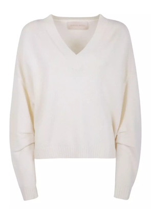 Circus Hotel V-neck wool jumper - Neutrals
