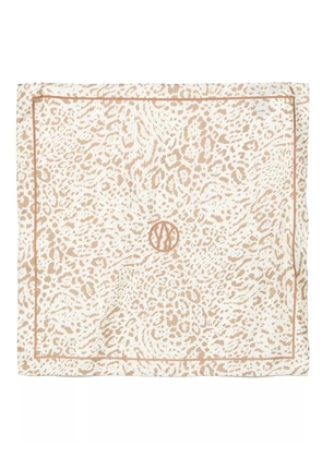 lescarf leopard-printed scarf - Neutrals