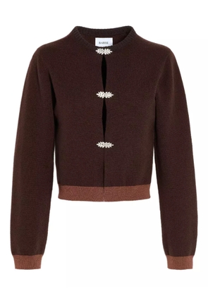 Barrie jewel-detail cashmere cardigan - Brown