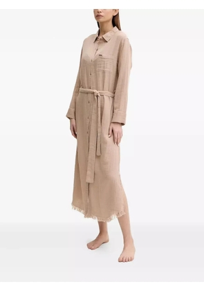 Melissa Odabash Margot fringed midi dress - Neutrals