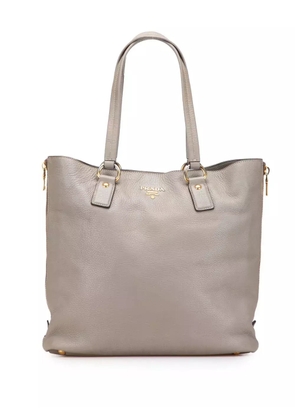 Prada Pre-Owned 2013-2025 Vitello Daino Side Zip Shopper tote bag - Grey