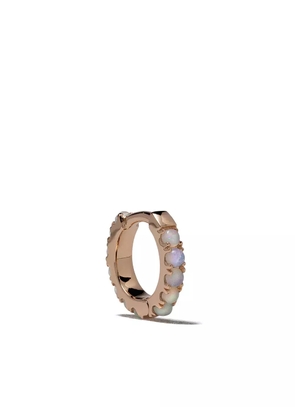 We by WHITEbIRD 18kt rose gold opal Ismène hoop single earring - Pink