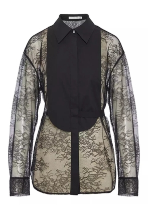 Christopher Esber lace tuxedo shirt - Black