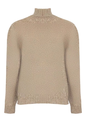 Eleventy turtleneck ribbed-trim sweater - Neutrals
