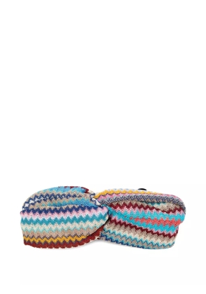 Missoni knitted headband - Blue