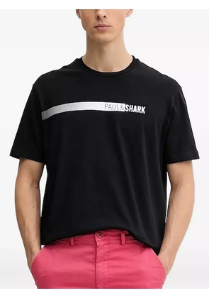 Paul & Shark stripe-detail T-shirt - Black