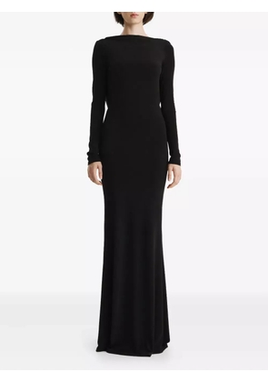 2310 STUDIO cowl-back maxi dress - Black