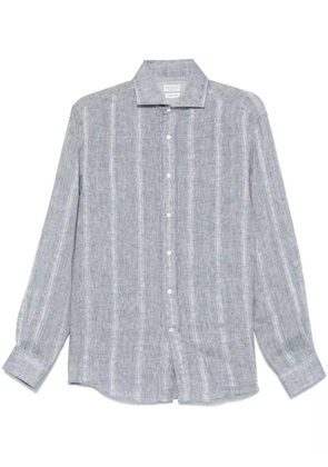 Brunello Cucinelli slub-texture shirt - Blue