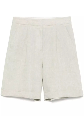 Peserico linen shorts - Green