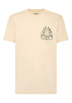 Billionaire crest-print T-shirt - Neutrals