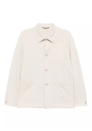 BOSS button-up shirt jacket - Neutrals