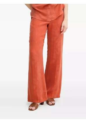 Hoss Intropia Petra leaf-print trousers - Orange