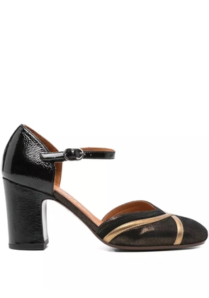 Chie Mihara 65mm Merman leather ankle-strap pumps - Black