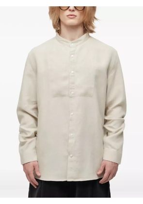 Osklen embroidered panel shirt - White