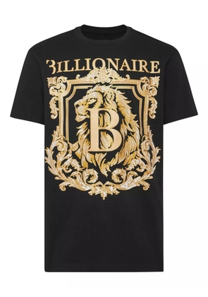 Billionaire crest-print T-shirt - Black