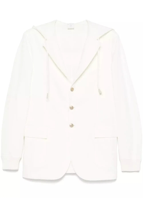 Eleventy hooded blazer - White