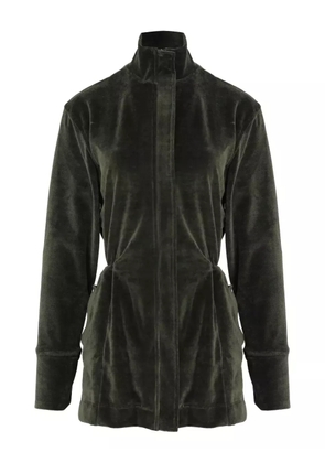 Lygia & Nanny velour single-breasted coat - Green