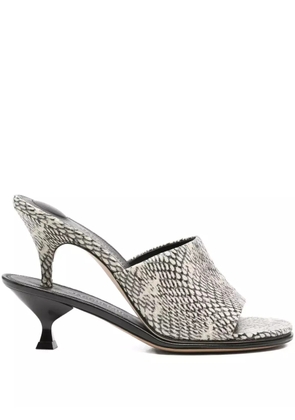 Jacquemus Pre-Owned 115mm Les Doubles Hi sandals - Neutrals