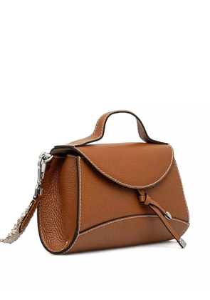 GIANNI CHIARINI leather knot-detail cross-body bag - Brown