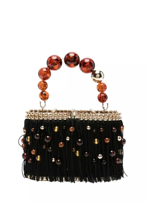 Rosantica mini fringed handbag - Black