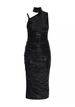Versace Jeans Couture sequinned high-neck dress - Black