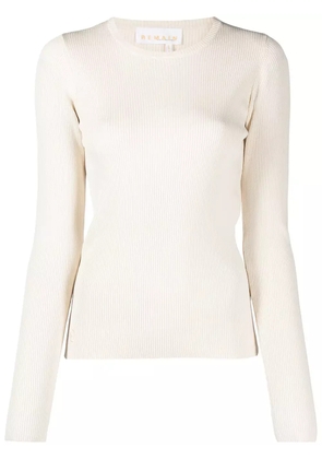 REMAIN ribbed slim-fit jumper - Neutrals