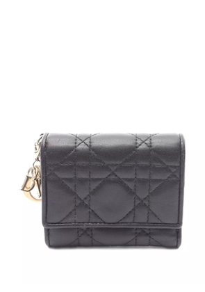 Christian Dior Pre-Owned 2000s Lady Dior leather wallet - Black